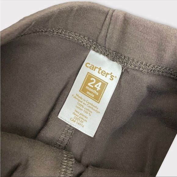 CARTER'S | 3/$15| Gray Baby Sweats - Picture 3 of 3